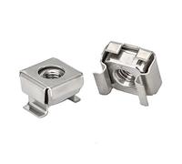 Écrou flottant, écrous cage zinc, 10 pièces/lot acier avec zinc flottant écrou cassette boîtier élastique carte écrous (taille : M6)