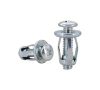 Écrou for rivet en métal de forme, fixation de plaque d'immatriculation, pince de verrouillage, écrou for six pans creux, vis for tête hexagonale, vente en gros(Phillips (Silver),M8x21 (40Pcs))