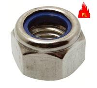 Acton - Écrous hexagonaux de sécurité inox A2 Ø 10 mm - 100 pièces