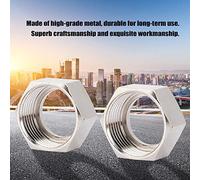 Écrou Hexagonal, 1/2" 3/4" 2pcs/4pcs Écrou Hexagonal en Acier Inoxydable ou en Cuivre Écrou Hexagonal pour Tube Tuyau de Gaz Tuyau Ondulé de Chauffe-Eau(4pcs Copper Plating)