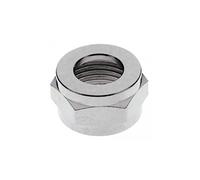 Écrou hexagonal 1/2", laiton nickelé