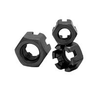 Écrou hexagonal à fente, GB58 Écrous à fleurs fente hexagonale pas fin avec cache-fils M22-M36 paquet de 2(M27x2mm)