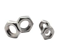 Écrou hexagonal à filetage fin en acier inoxydable 304 M4-M24, écrou métrique à pas fin(M12 (P 1.25) x5PCS)