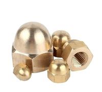 Écrou hexagonal à tête cylindrique en laiton DIN1587 M3-M16, 1/2/5/10/20/50 pièces(M14 (1pc))