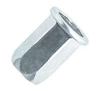 Ecrou hexagonal acier zingué tête plate M8 L 19 mm 100 pièces SCELL-IT HCD0830