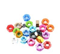 Écrou hexagonal alu 6061 coloré DIN934 M3-M8 (Sky Blue,M3-0.5,20pcs)