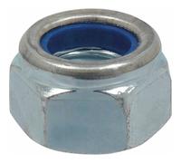 Ecrou hexagonal autofreiné zingué blanc M14 DIN 985 - boîte de 200 - KLIPPER - 26721.200