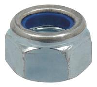 Ecrou hexagonal autofreiné zingué blanc M18 DIN 985 - sachet de 5 - KLIPPER - 26703.05