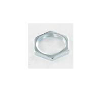 ECROU HEXAGONAL BAS HM /CONTRE ECROU 17 PAS 100 EP2.4 S/PLAT21 ACIER ZING BLANC
