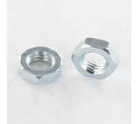 ECROU HEXAGONAL BAS HM/CONTRE ECROU M36 ACIER ZING BLANC
