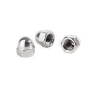 Écrou hexagonal bombé en acier inoxydable 304/316, M5 M6 M8 M10 M12 M14 M16 M20, norme DIN1587(304 stainless steel,10pcs M3)