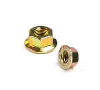 Ecrou Hexagonal Écrous hexagonaux à bride à filetage fin en zinc, 2 à 5 pièces, M8 x 1,0, M10 x 1,0, M10 x 1,25, M12 x 1,25, M12 x 1,5, M14 x 1,5, M16 x 1,5(M14X1.5 2PCS)