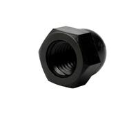 Ecrou Hexagonal Écrous hexagonaux en nylon, lot de 5 à 100 pièces, M3, M4, M5, M6, M8, M10, M12, M14, M16, M18, écrous hexagonaux en plastique noir/blanc(Black,M3 (100pcs))