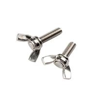 Écrou hexagonal en acier au carbone, écrou en acier inoxydable, 2-10pcs M3 M4 M5 M6 M8 M10 Boulons Jeu de vis à ailettes Écrous à ailettes Vis à griffe Vis moletée en acier inoxydable