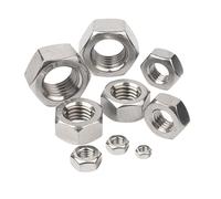 Écrou Hexagonal En Acier Inoxydable 304 SS, Écrou Hexagonal Fileté Métrique, Attaches Métalliques Hexagonales, Écrous M1 M2 M3 M4 M5 M6 M8 M10 M12-M48(M18 (3Pcs))