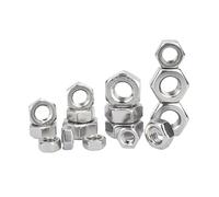 Écrou hexagonal en acier inoxydable, Écrous hexagonaux métriques DIN934 M2 M2.5 M3 M4 M5 M6 M8 M10 M12 M14 M16 M18 M20 M22 M24 Écrous hexagonaux en acier inoxydable(M16(5pcs),Carbon Steel)