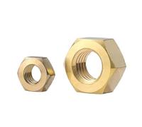 Écrou hexagonal en acier inoxydable et laiton au carbone M1~M33(White Zinc,M2-50pcs)