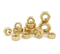 Écrou hexagonal en laiton massif DIN4032, capuchon à vis en laiton, écrou de blocage, capuchon de boulon(M6 20pcs)