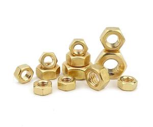 Écrou hexagonal en laiton massif DIN4032, capuchon à vis en laiton, écrou de blocage, capuchon de boulon(M6 20pcs)