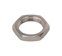 Écrou hexagonal en laiton nickelé M12 x 0,75