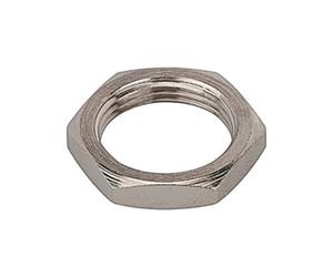 Écrou hexagonal en laiton nickelé M12 x 0,75