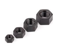 Écrou hexagonal en nylon plastique, Écrous hexagonaux en nylon M2-M20 noirs et blancs, 5 à 100 pièces(Black,M14(10pcs))