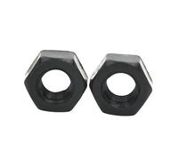 Écrou hexagonal en nylon plastique, Écrous hexagonaux en nylon métriques M2-M20, noir et blanc, lot de 2 à 50 pièces(Black,M20)