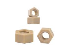 Écrou hexagonal en plastique isolant résistant aux hautes températures M2 M2.5 M3 M4 M5 M6 M8 M10 M12 M14 M16 M20, 1 pièce(1pc M2)