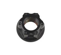 Écrou hexagonal en titane, Écrous à embase hexagonale en titane M14, vis et boulons for accessoires de moto vélo(Black)