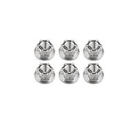 Écrou hexagonal en titane, Écrous hexagonaux à embase en titane M6 M8 M10 M12 M14 M16 for accessoires de freins moto et vélo(Titanium,M14 1.5mm)