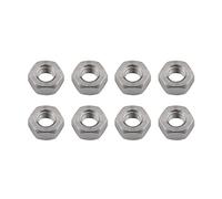 Écrou hexagonal en titane, Écrous hexagonaux M5, M6 et M8 for vélo, moto voiture, fixation en titane, 3 couleurs(8pcs Titanium,M8)