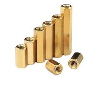 Écrou hexagonal externe en cuivre, pilier creux en laiton M2-M5, double filetage femelle hexagonal, support de colonne femelle for carte mère PCB, écrou de joint(5mm (30Pcs)-M5)
