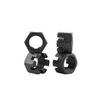 Écrou hexagonal fendu GB58 M6-M42, filetage gros/fin, acier au carbone, lot de 20(M20x1.5)