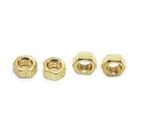 Écrou hexagonal fileté en laiton M1,6 M2 .5 M3 M4 M5 M6 M8 M10 M12 M14 M16(M14 1pc)