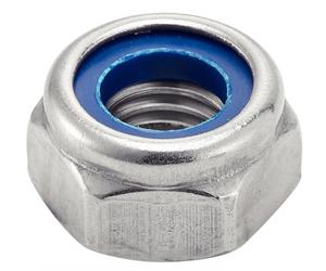 Écrou hexagonal frein indésserrable avec bague nylon inox A2 DIN 985 M18 boîte de 50 ACTON 6260218