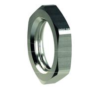 Écrou hexagonal G 1/4, SW 17, laiton nickelé, pression de travail max. 25 bars, tampon de fonctionnement. Charge maximale : 150°C