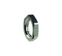 Écrou hexagonal G 1/8, SW 14, laiton nickelé, pression de travail max. 25 bars, tampon de fonctionnement. Charge maximale : 150°C