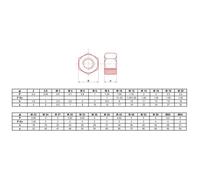 Écrou hexagonal HU brut classe 6(8) M20 boite de 25 - ULTIMA - ECRHM20.8