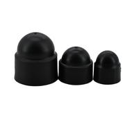 Ecrou Hexagonal Lot de 10 écrous à tête hexagonale noirs et blancs, capuchons de protection en plastique sans filetage(Black,M18x26x32)