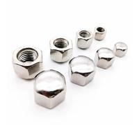 Ecrou Hexagonal Lot de 10 écrous borgnes hexagonaux en acier inoxydable DIN917 304, courts et bas, for vis et boulons M3, M4, M5, M6, M8, M10, M12, M14, M16(2pcs M10)