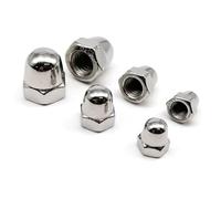 Ecrou Hexagonal Lot de 5/10/100 écrous borgnes hexagonaux en acier inoxydable 304, M3, M4, M5, M6, M8, M10, M12, M14, M16, couvercle décoratif(10pcs M10)