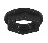 Écrou Hexagonal Noir 6,35mm pour Prise Jack Audio Cliff Uk S-H904 | Plastique Rigide à Profil Bas, Fixation Sécurisée sur Panneau, Compatible S-H902 S-H903 S-H905, 1,18g