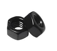 Écrou hexagonal noir en acier inoxydable SS 304, DIN934, résistant à l'usure, anti-rayures, revêtement dur M2 .5 M3 M4 M5 M6 M8 A2, écrous hexagonaux à filetage métrique(HS304-M8-10Pcs)