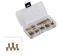 Écrou hexagonal pour impression 3D, pour insert thermique en laiton, insert fileté en laiton réutilisable pour plastique, écrou moleté pour PCB, assortiment de M3 x 3 mm à M3 x 12 mm, lot de 150