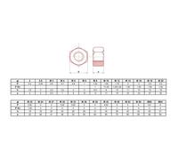 Écrou hexagonal - ULTIMA - ECRHM12.8 - Classe 6(8) - M12 - Boite de 50