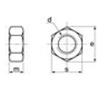 Écrous hexagonaux, acier inox A4 316-daimètre 5- 200 pièces ACTON