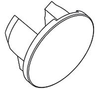 écrou Ideal Standard , TR 50X2 / 7G ID = 35,5, chromé A960473AA