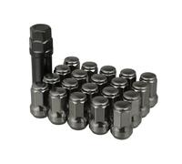 écrou jante Compatible avec Cadillac Écrous de roue à siège conique extrémité fermée bombé gland M12 x 1.25 hexagonaux pour jantes de voiture