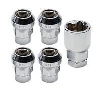 écrou jante Compatible avec Ford pour S-MAX pour Mondeo M14 x 1.5 Écrous de roue antivol Clé conique 5 dents Vis de pneu