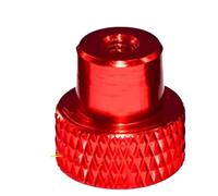 Écrou moleté 1/2/5/10/20 pièces écrou moleté en aluminium anodisé coloré à travers le filetage réglage étape fixation capuchon de fixation moleté(A,M3-5Pcs)